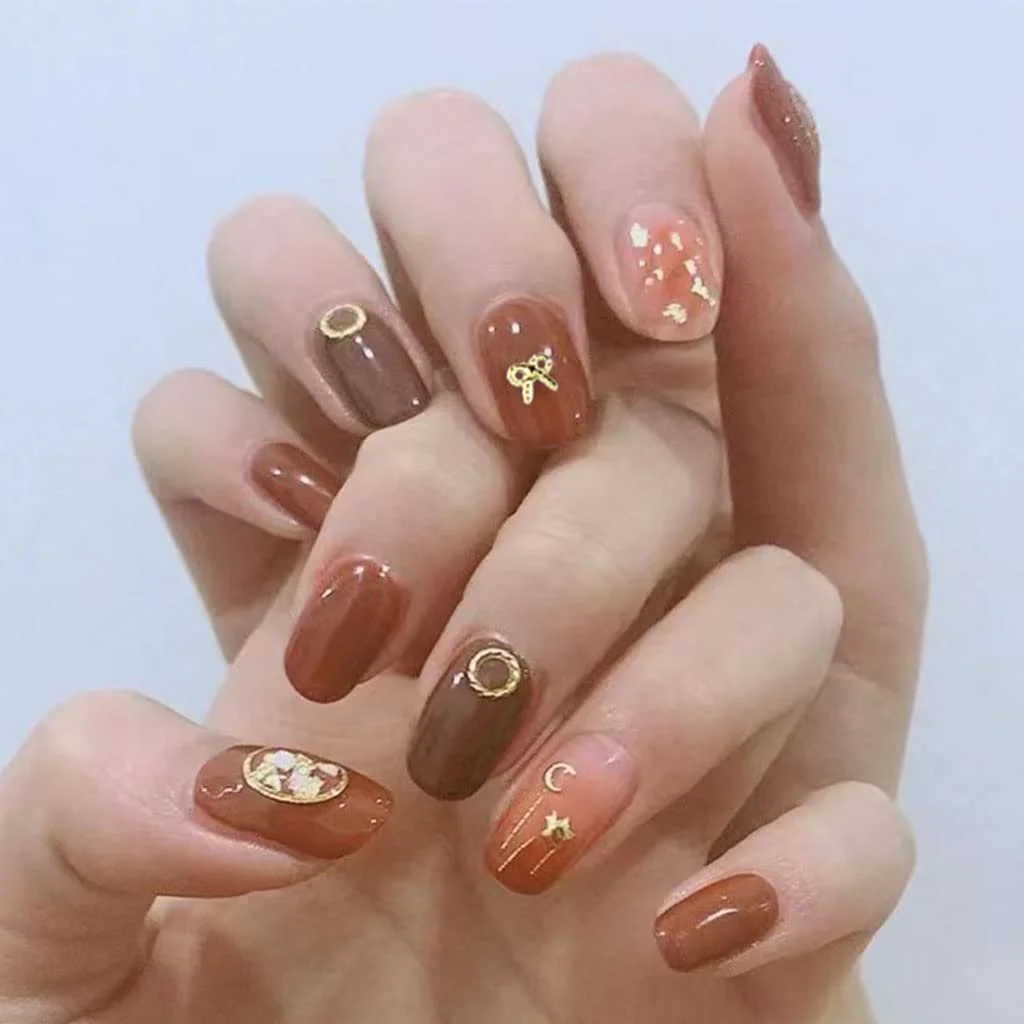 Мікс заклепок з металевого сплаву для мистецтва манікюру, фото №8