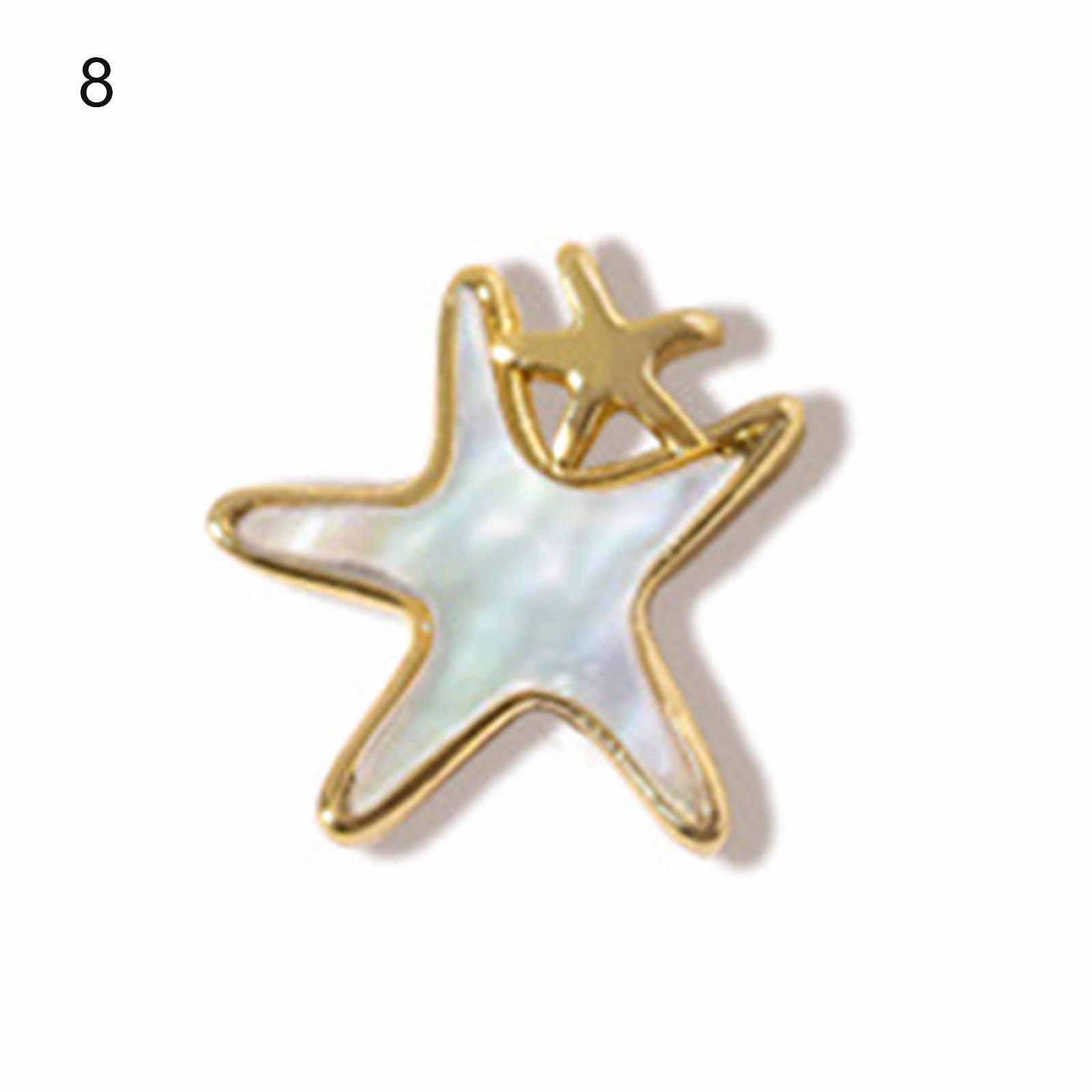 Прикраса для нігтів Бантик Морська зірка Стрази Самоцвіти Перли, фото №3