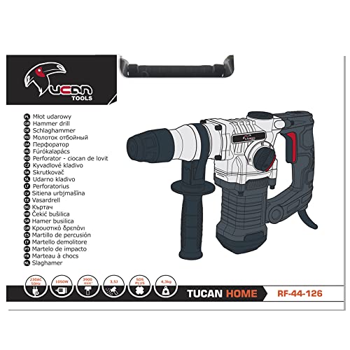 Перфоратор Rexxer Professional Hammer Drill Set 1050 Вт 800 об/мин Диаметр сверления 26 мм 3.5 Дж с кейсом, SDS-сверла и аксессуары, фото №7