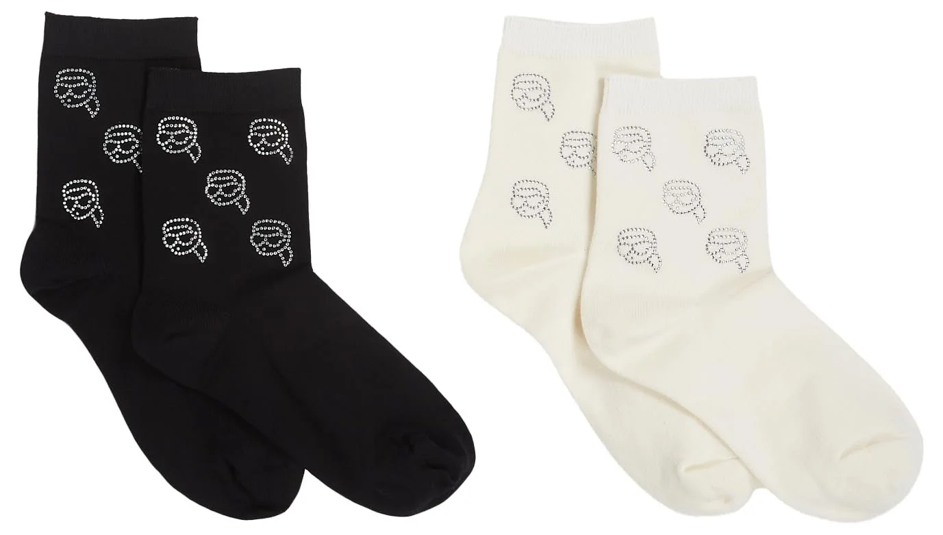 Женские носки Ikon (2 пары) Black/Cream One Size EU, Black/Cream, One size fits all, фото №3