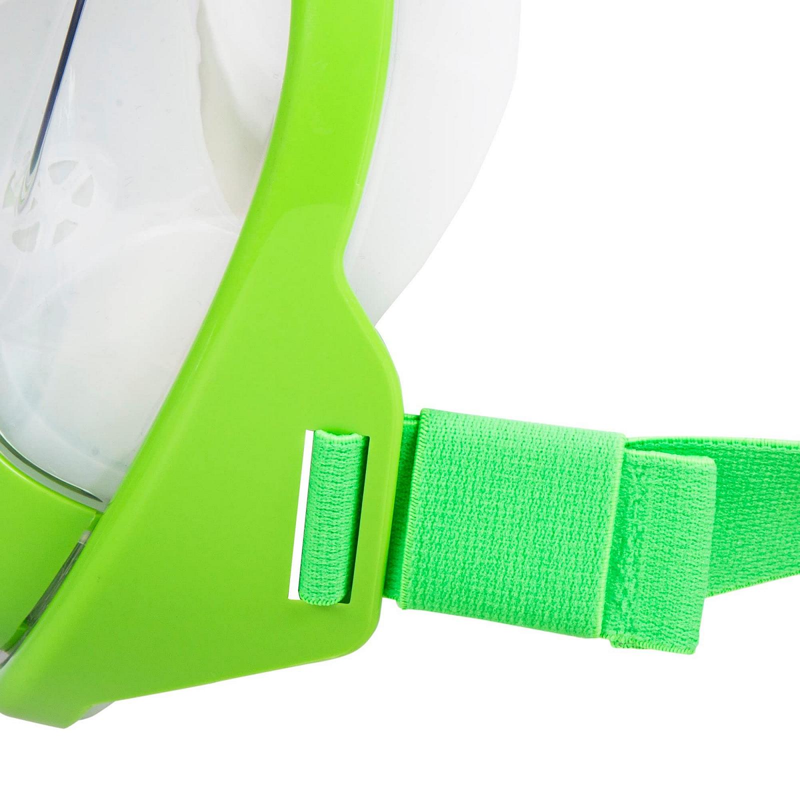 Маска для снорклінгу COLORBABY Aqua Sport, дитяча, розмір XS, зелена, фото №7