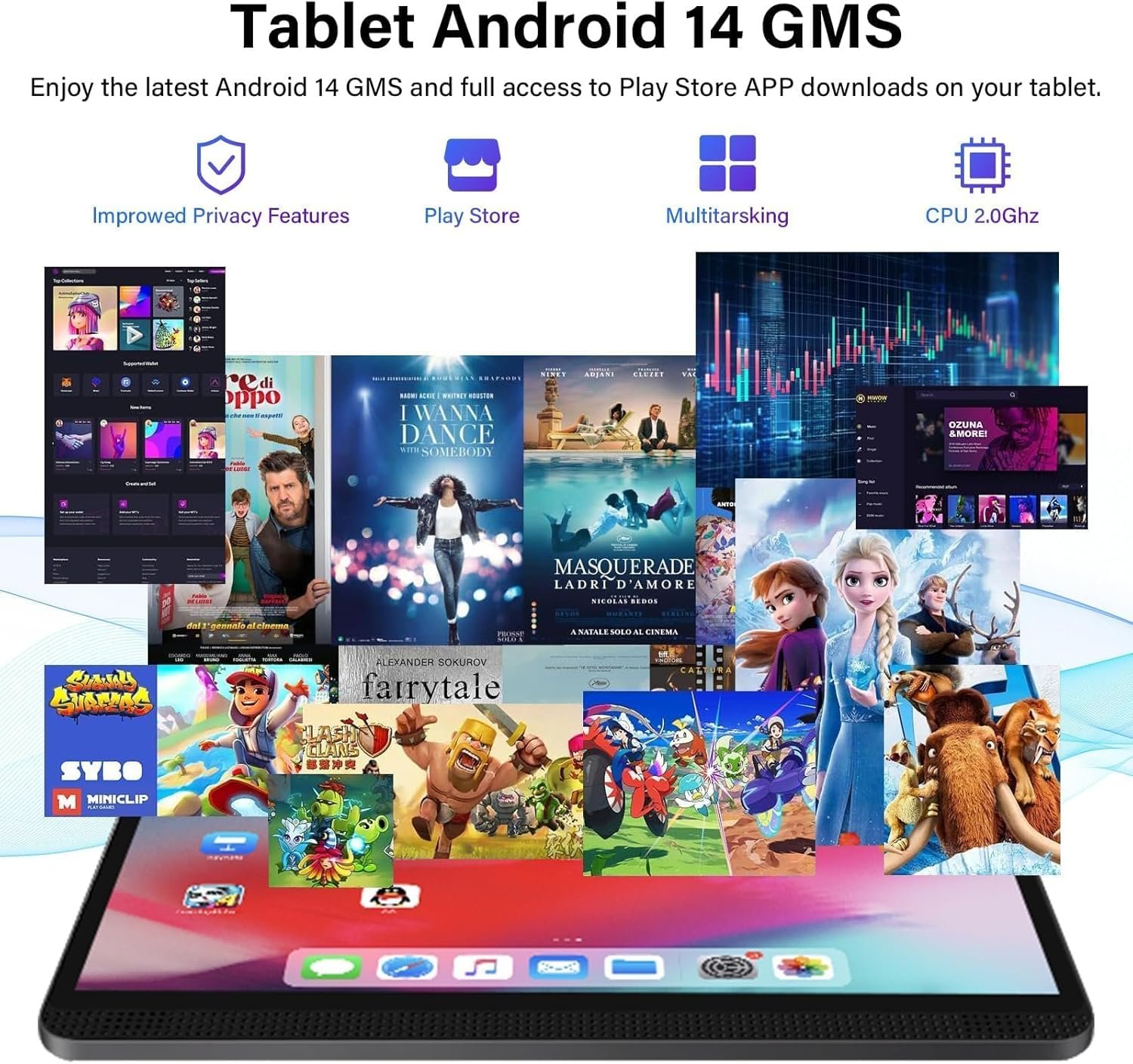 Планшет 12" Full HD GOTOWOD M4 (4+12)/128ГБ 5G 1-SIM 8 ядер Android 14 7200 mAh Серый, фото №4 Планшет 12" Full HD GOTOWOD M4 (4+12)/128ГБ 5G 1-SIM 8 ядер Android 14 7200 mAh Серый, фото №4