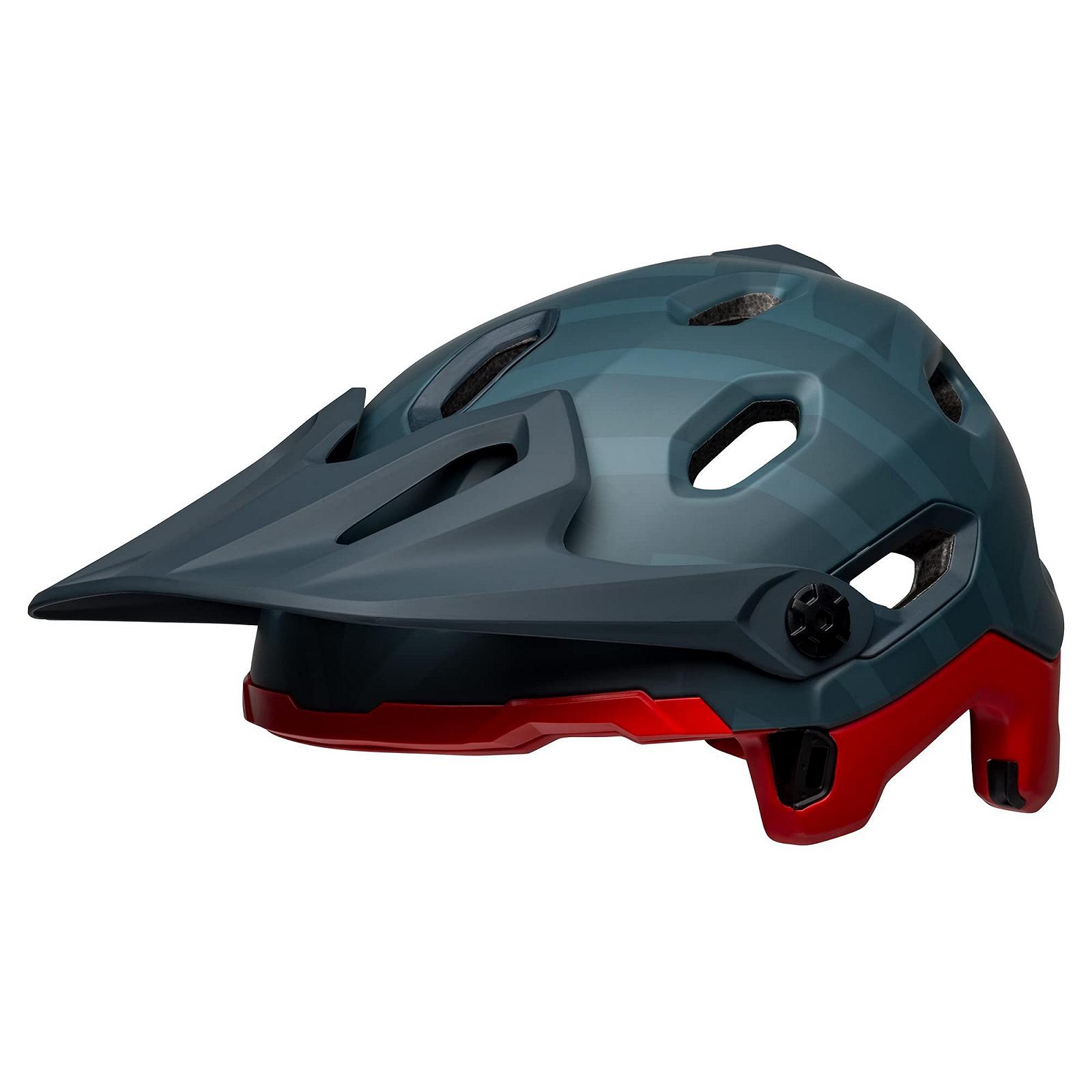 Шлем Bell Downhill MTB Super DH Spherical Prime, матовый, сине-малиновый, фото №7