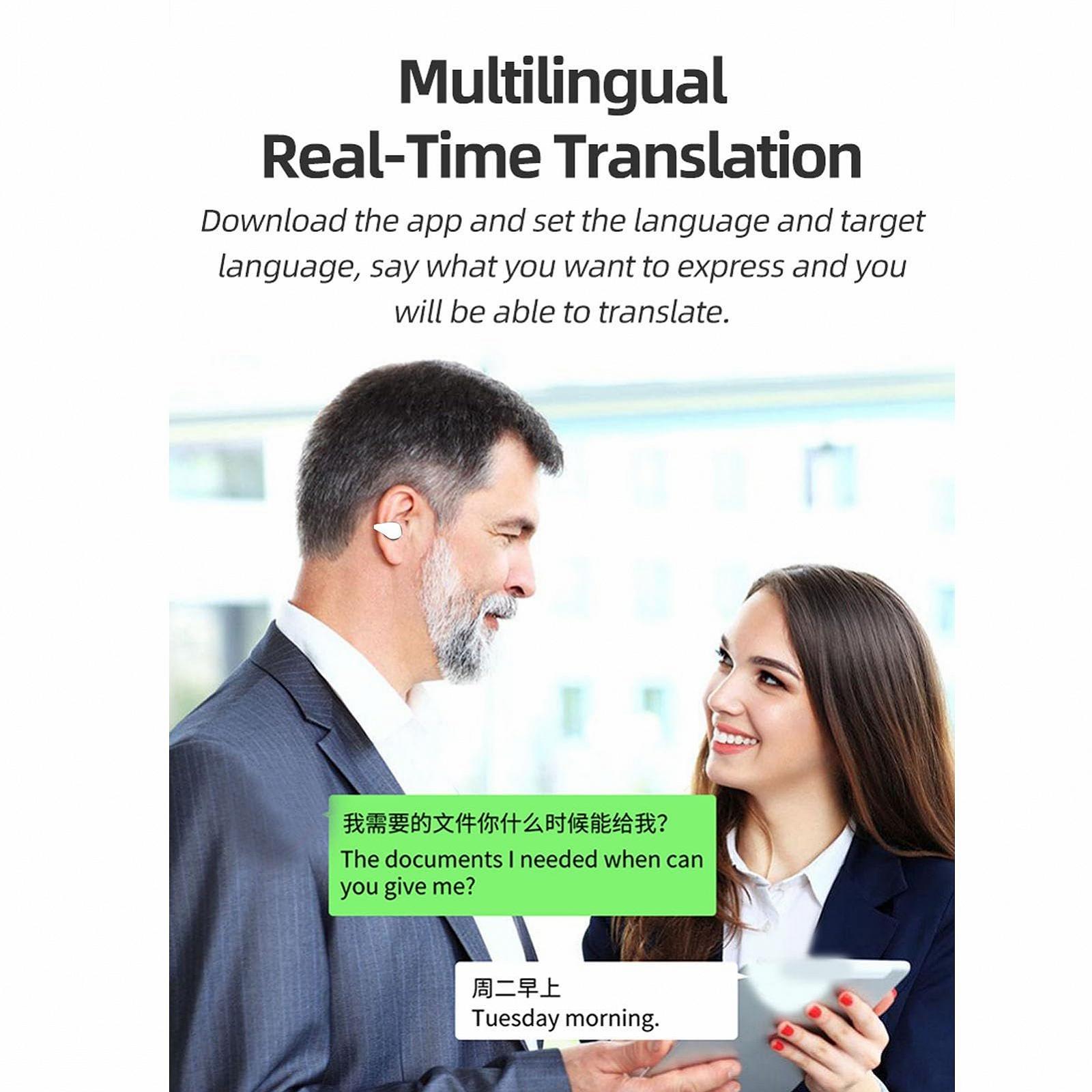 Наушники-переводчики Fockety X9, белые, фото №2 Наушники-переводчики Fockety X9, белые, фото №2