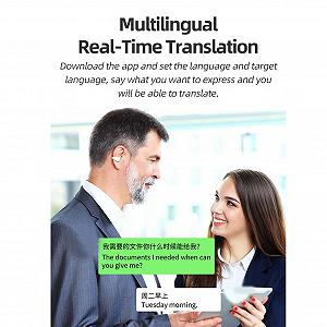 Навушники-перекладачі Fockety X9, білі synthetic.ua - Фото 1