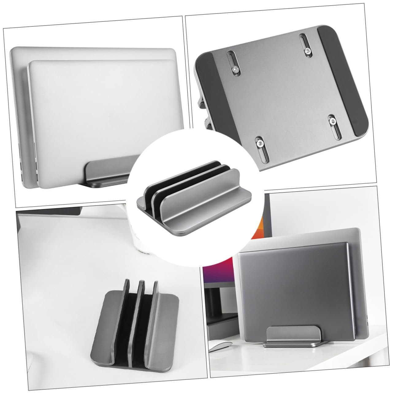 Подставка Вертикальная Veemoon Алюминиевый Сплав Регулируемая Для Планшета Настольная Стабильная Компактная Для Ноутбуков и Планшетов Прочная, фото №4