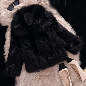 Пальто зі штучного хутра TRIGLICOLEUM synthetic.ua - Фото 1