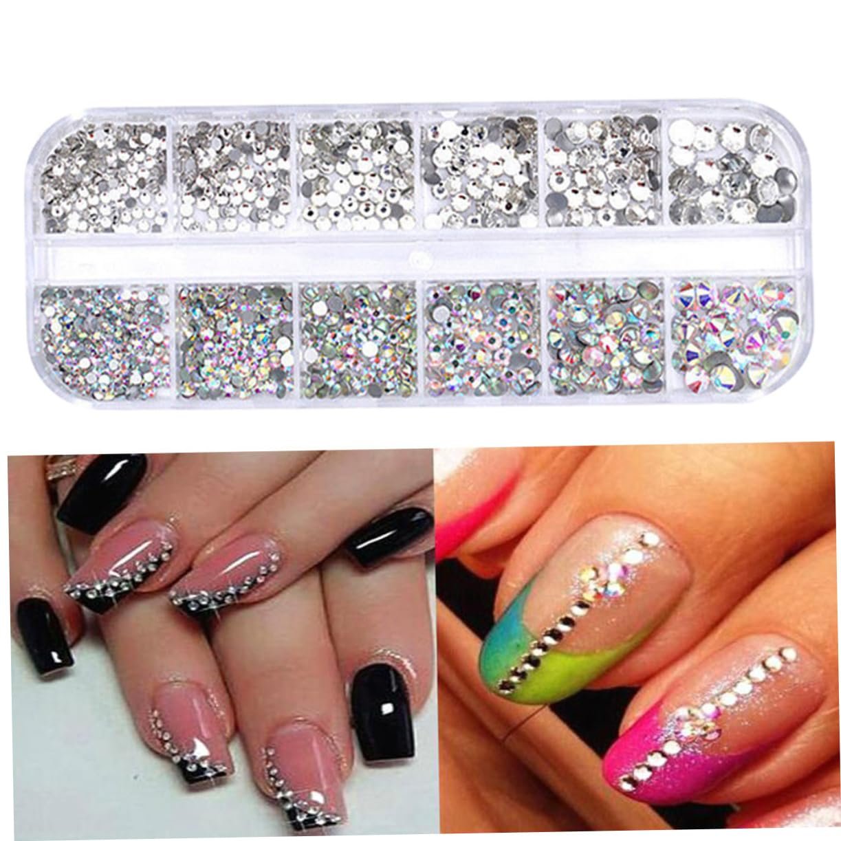 Стрази Плоскі minkissy. для нігтів та DIY прикрас, різнокольорові прикраси для творчих проєктів та декорацій, фото №9