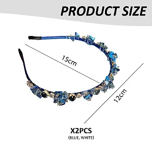 Обруч з кристалами та стразами synthetic.ua - Фото 1