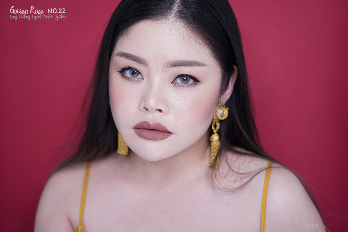 Матова рідкісна мада для губ Golden Rose LongStay liquid Matte Lipstick 22, фото №3