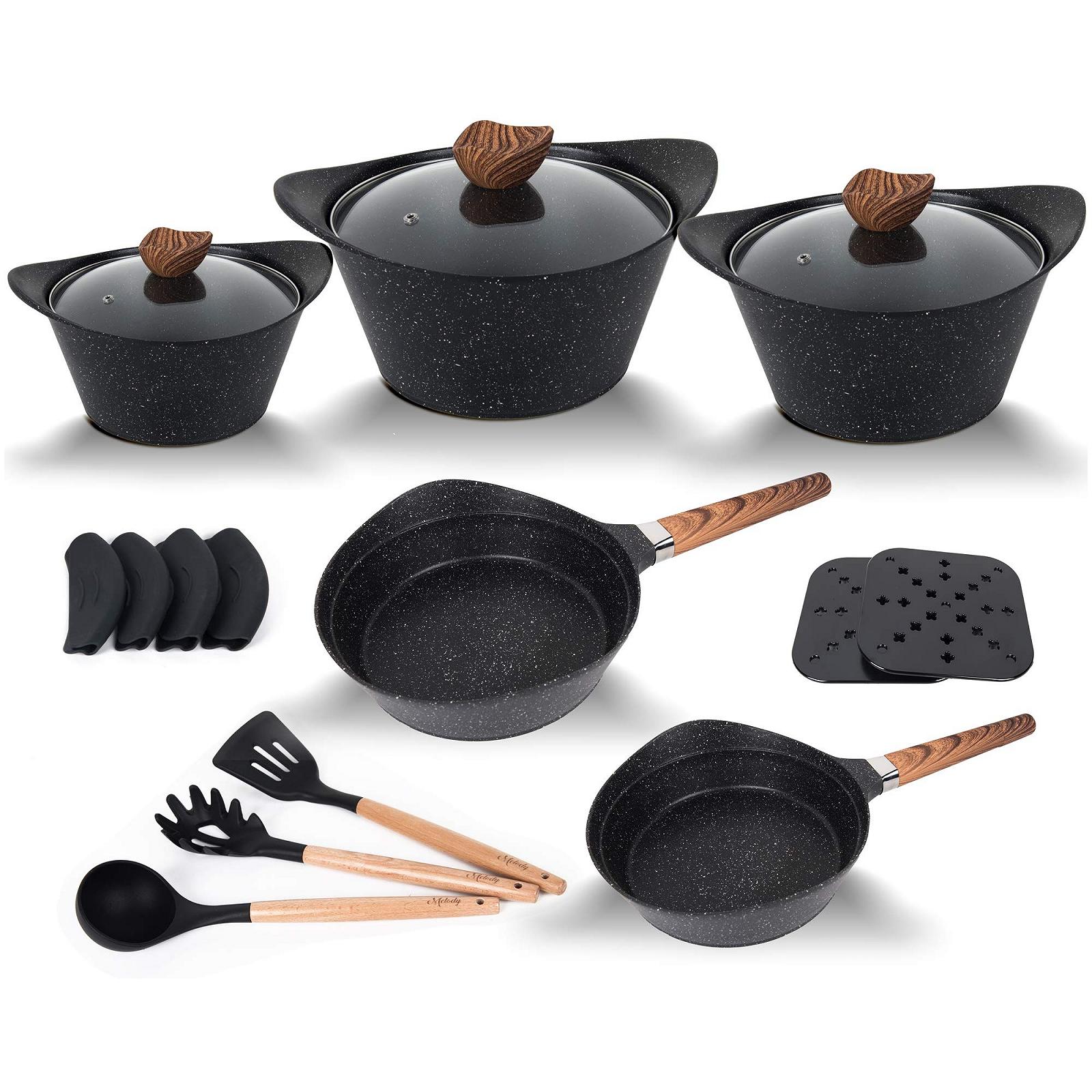 Набор кастрюль Fiora с антипригарным покрытием из литого алюминия, фото №1 Набор кастрюль Fiora с антипригарным покрытием из литого алюминия, фото №1