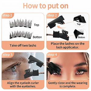 Набір Magnetic Eyelash Lifting Магнітні вії природний вигляд багаторазові без клею легко використовувати synthetic.ua - Фото 1