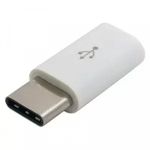 Переходник Lapara USB 3.1 Type-C male to Micro female OTG LA-Type-C-MicroUSB-adaptor white - Фото 1