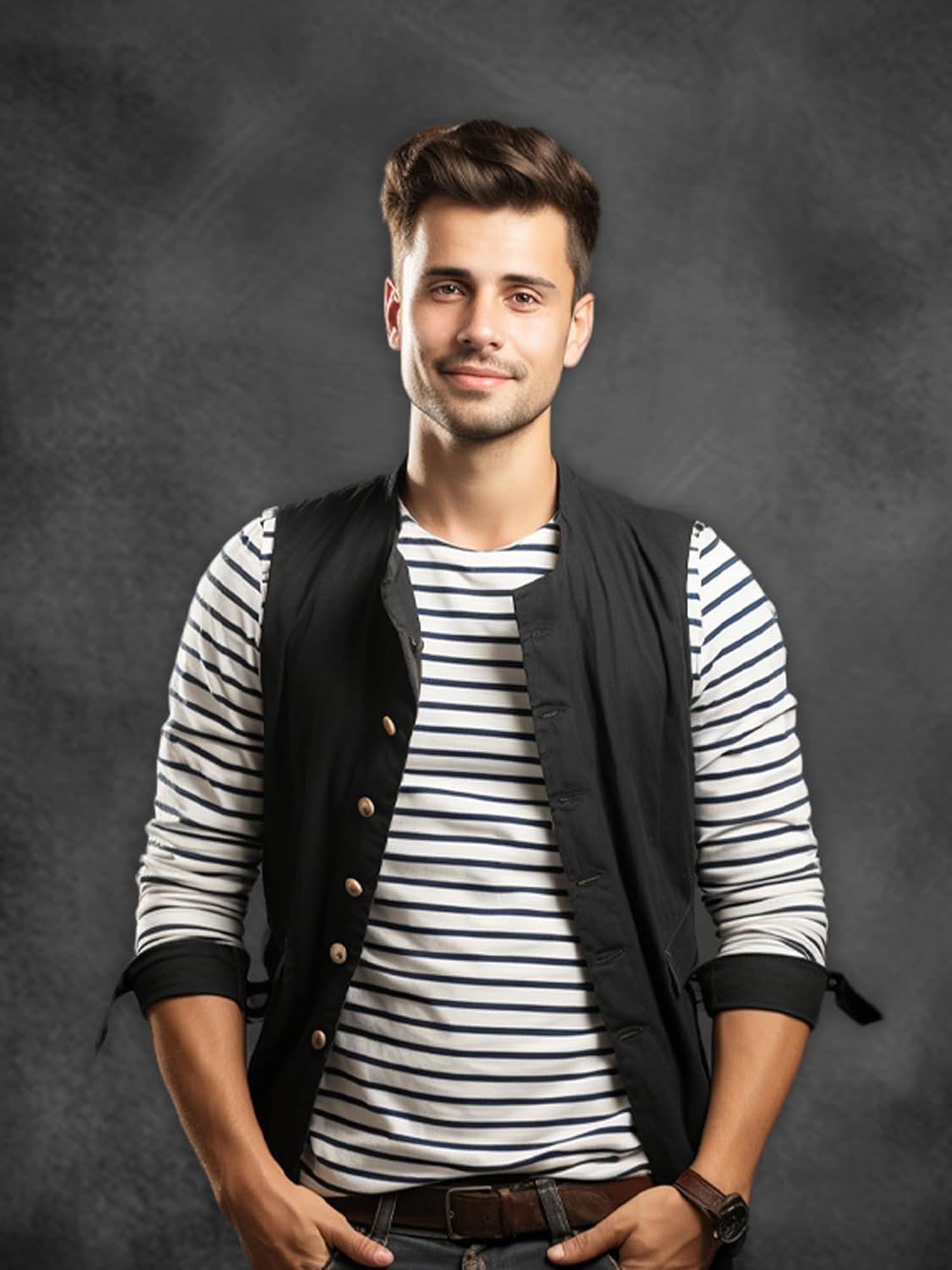 Розкладний фон Kate 1,5 × 2,0m Чорно - Коричневий, фото №4