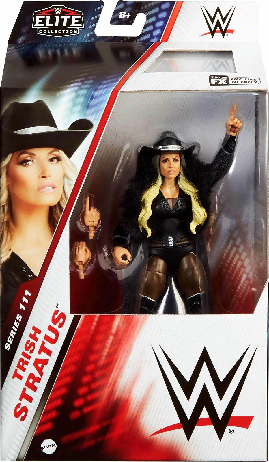 Екшн-фігурка Mattel WWE Elite Тріш Стратус, 15 см, з 25 точками артикуляції та змінними руками, фото №2