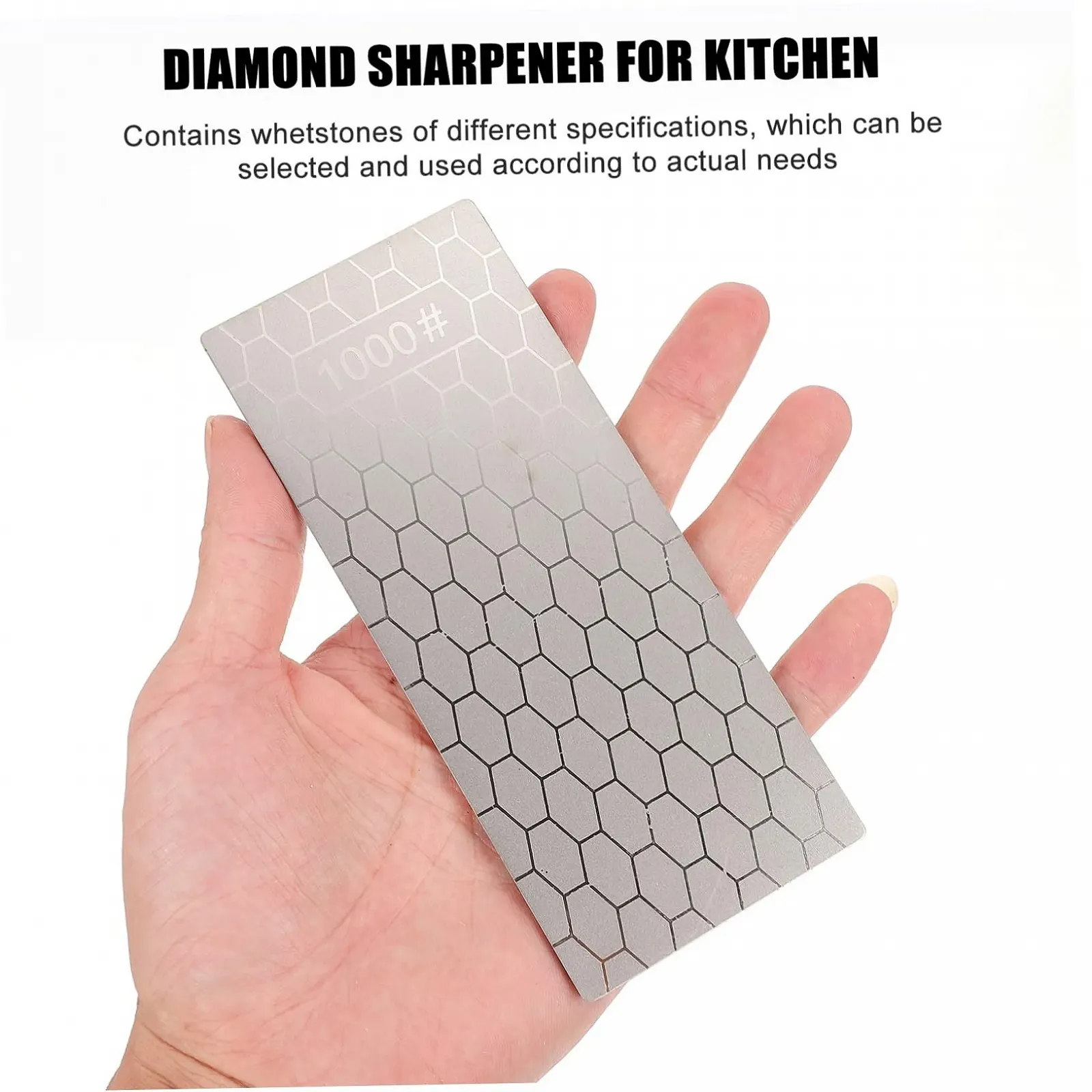 Точилка для ножей односторонняя из нержавеющей стали портативная сотовая, фото №8