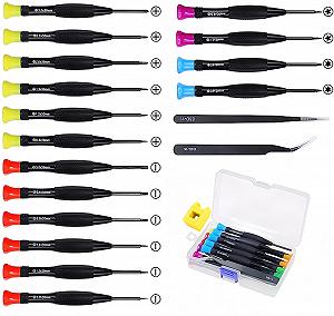 Набір викруток Kit Mini Магнітний Phillips/Slotted/Torx Star 19 шт. - Фото 1