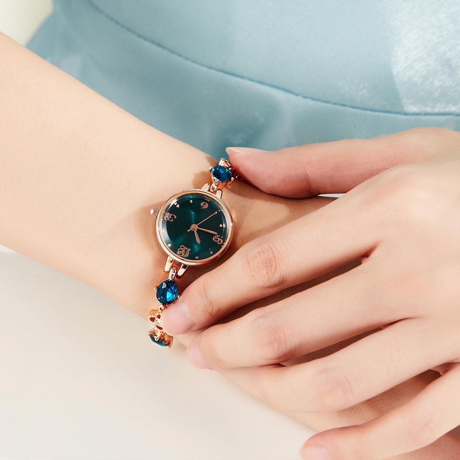 Жіночий аналоговий годинник TIME100 Elegant Luxury Маленький і витончений Позолочений нержавіюча сталь, фото №6
