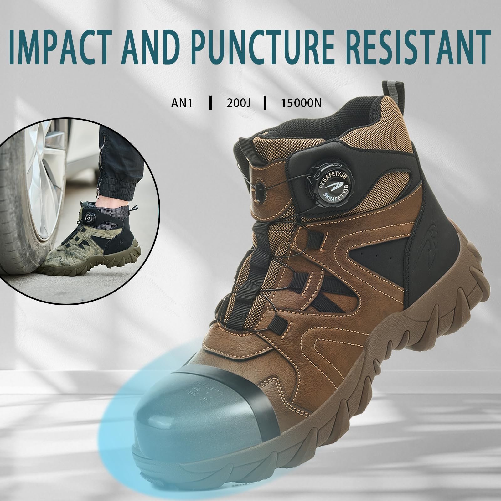 Мужские ботинки JAOOUU S3, фото №5