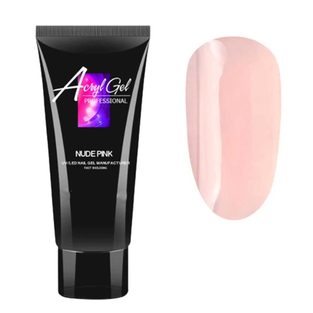 Полигель 30 мл для наращивания ногтей UV LED гель для ногтей искусственные ногти гель-лак для ногтей дизайн французского маникюра для начинающих DIY (телесно-розовый), фото №1