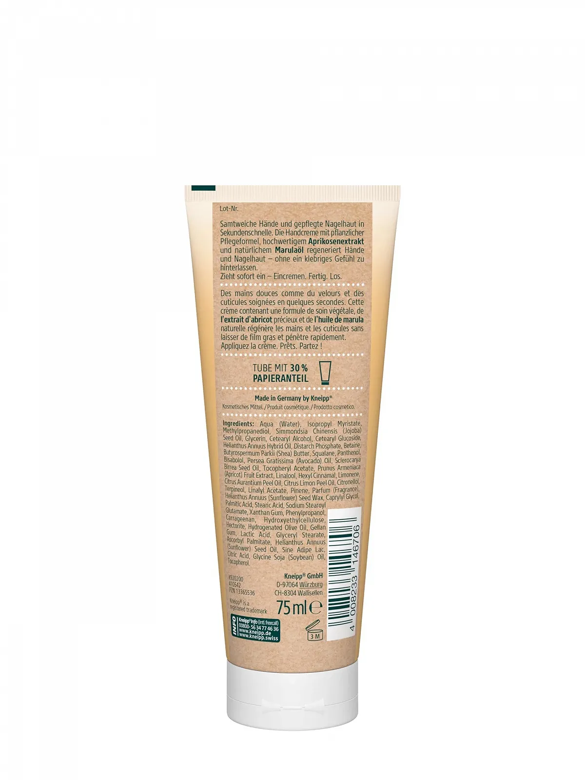 Крем для рук Kneipp Seconds + Уход за ногтями, 75 мл, фото №2 Крем для рук Kneipp Seconds + Уход за ногтями, 75 мл, фото №2