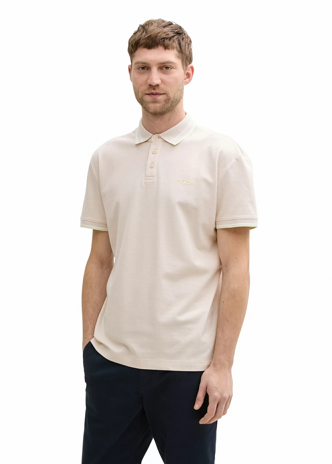 Рубашка поло Tom Tailor WITH STRETCH 1045629-38207 Кремовый XL, фото №1