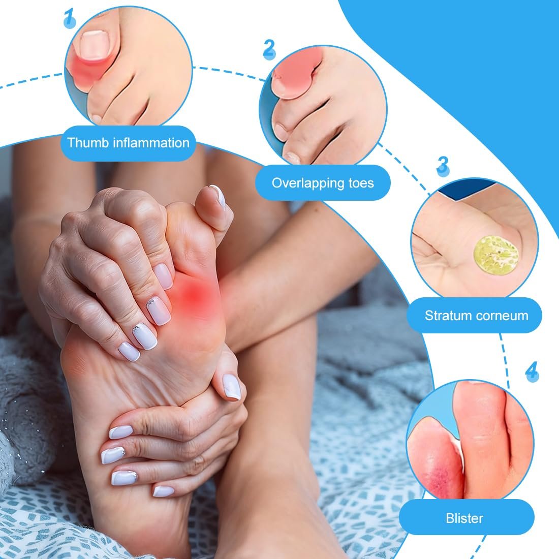 Коректор великого пальця стопи для чоловіків і жінок Hallux Valgus, фото №5