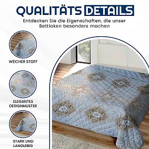 Покривало Home Oase XXL 220 x 240 см Коричневий synthetic.ua - Фото 1