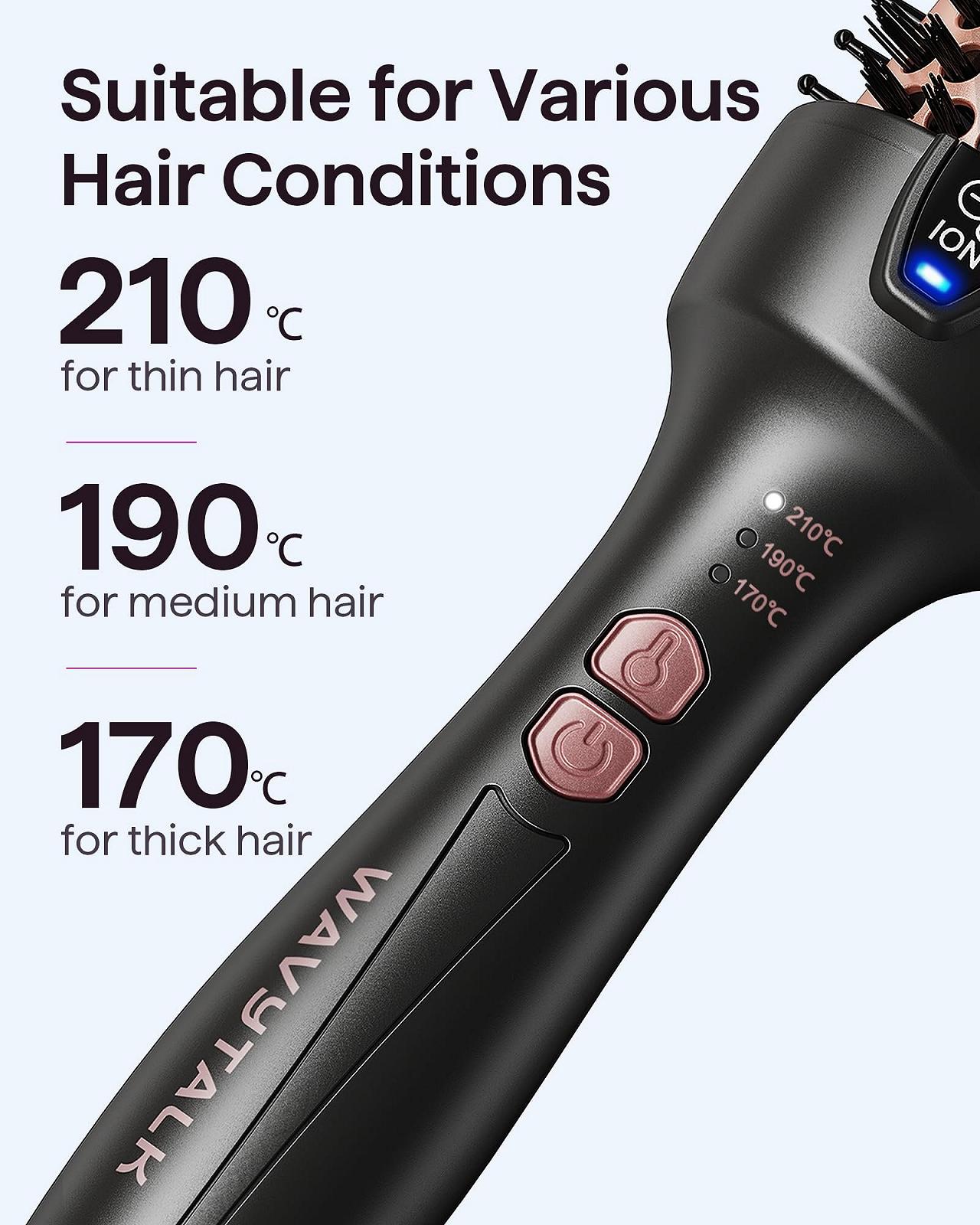 Термощітка Wavytalk 38 мм іонна 170-210°C, фото №6 Термощітка Wavytalk 38 мм іонна 170-210°C, фото №6
