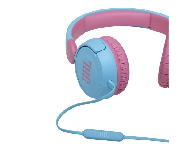 Навушники JBL JR 310 Blue/Pink 3.5 мм мікрофон динаміки 32 1 м дитячі JBLJR310BLU, фото №5