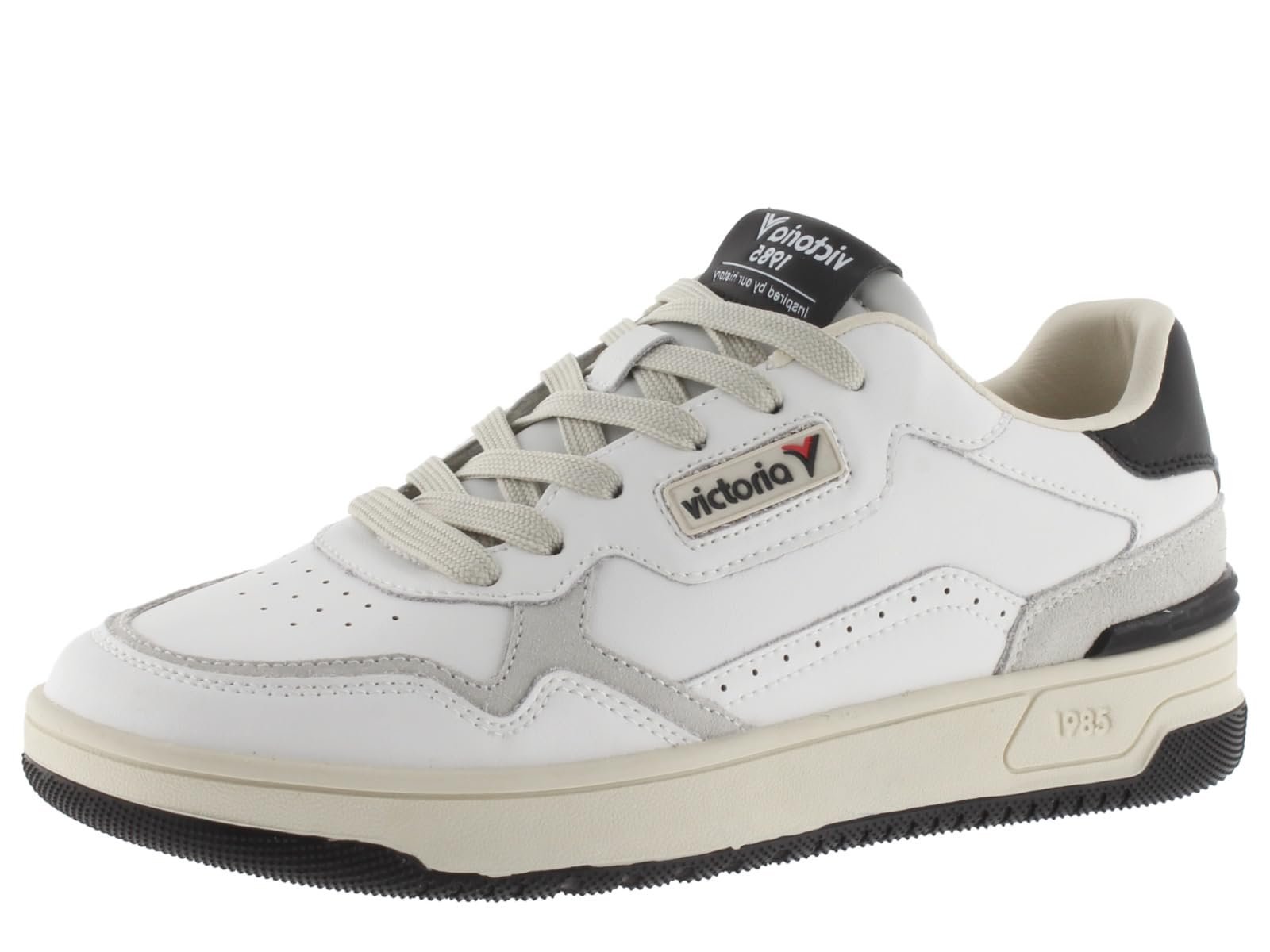 Кросівки Victoria Basket Unisex C80 Шкіра та кольорові та спилок деталі ретро логотип 8800122, фото №1