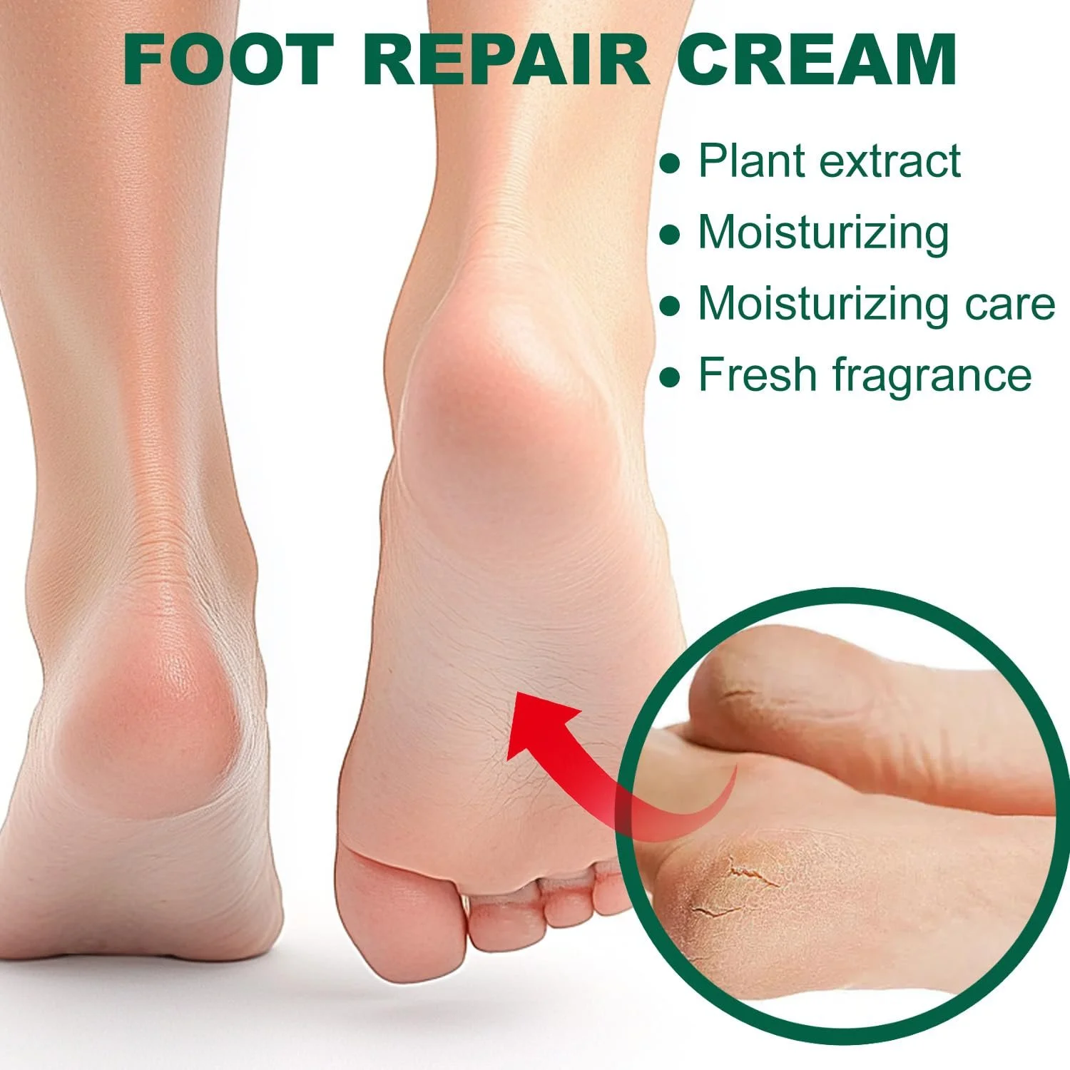 Крем для ног увлажняющий с чайным деревом против трещин и мозолей 100 г, фото №6