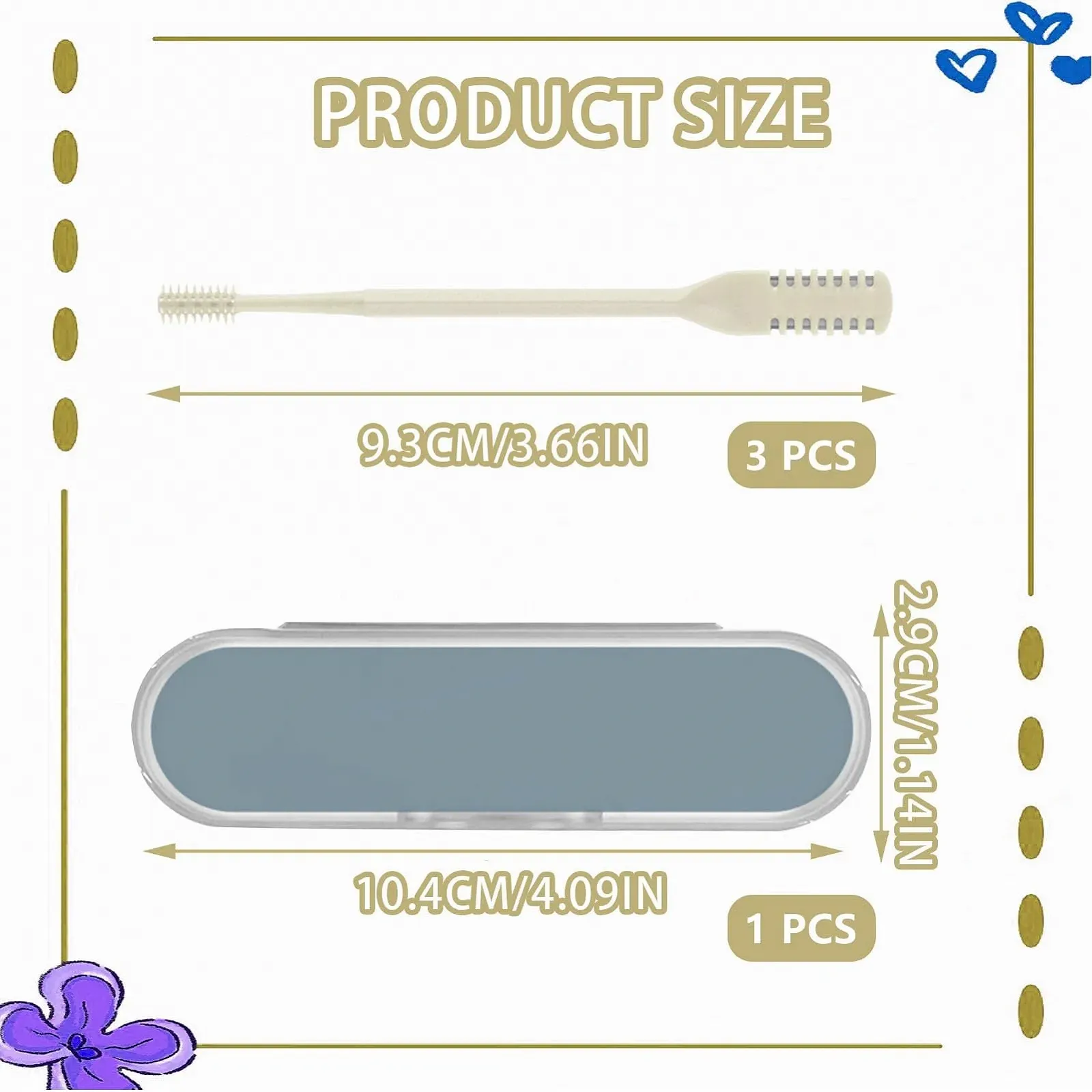 Тример для носа Подвійний сторонній Лезо 360° Жовтий, фото №4