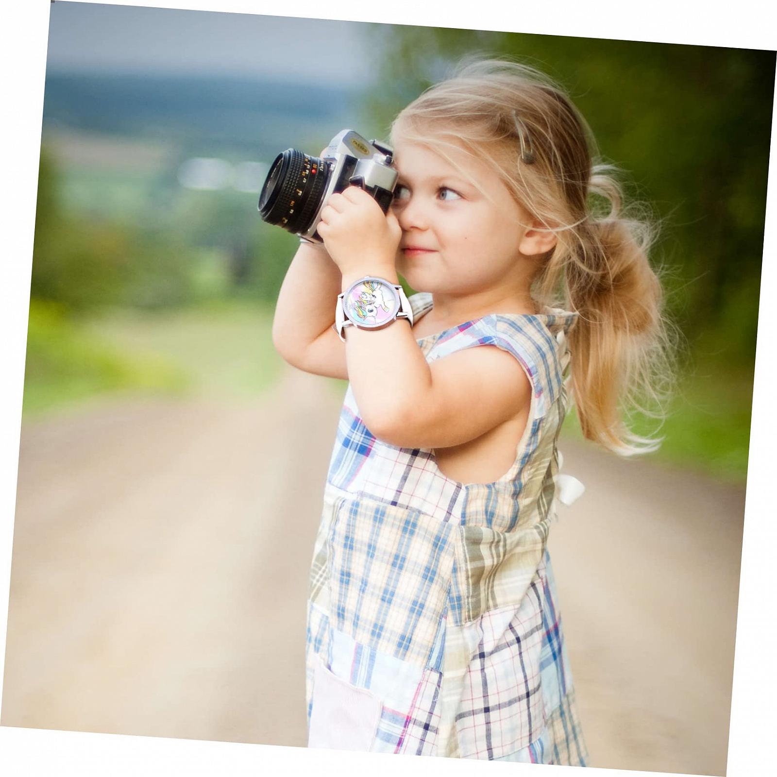 Кварцевые часы LIFKOME Модные часы с единорогом для женщин Мультяшные наручные часы, фото №5