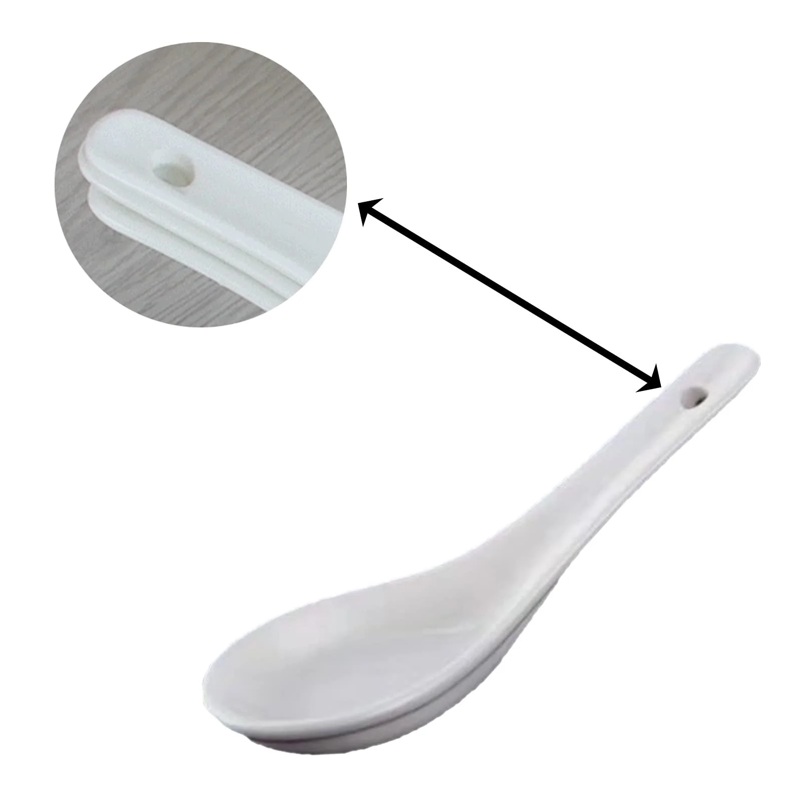 Набір керамічних супових ложок 10 шт., фото №4