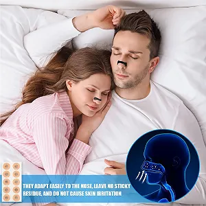 Полоски для носа Intake Breathing, Магнитные пластыри против храпа, 60 штук в упаковке synthetic.ua - Фото 1