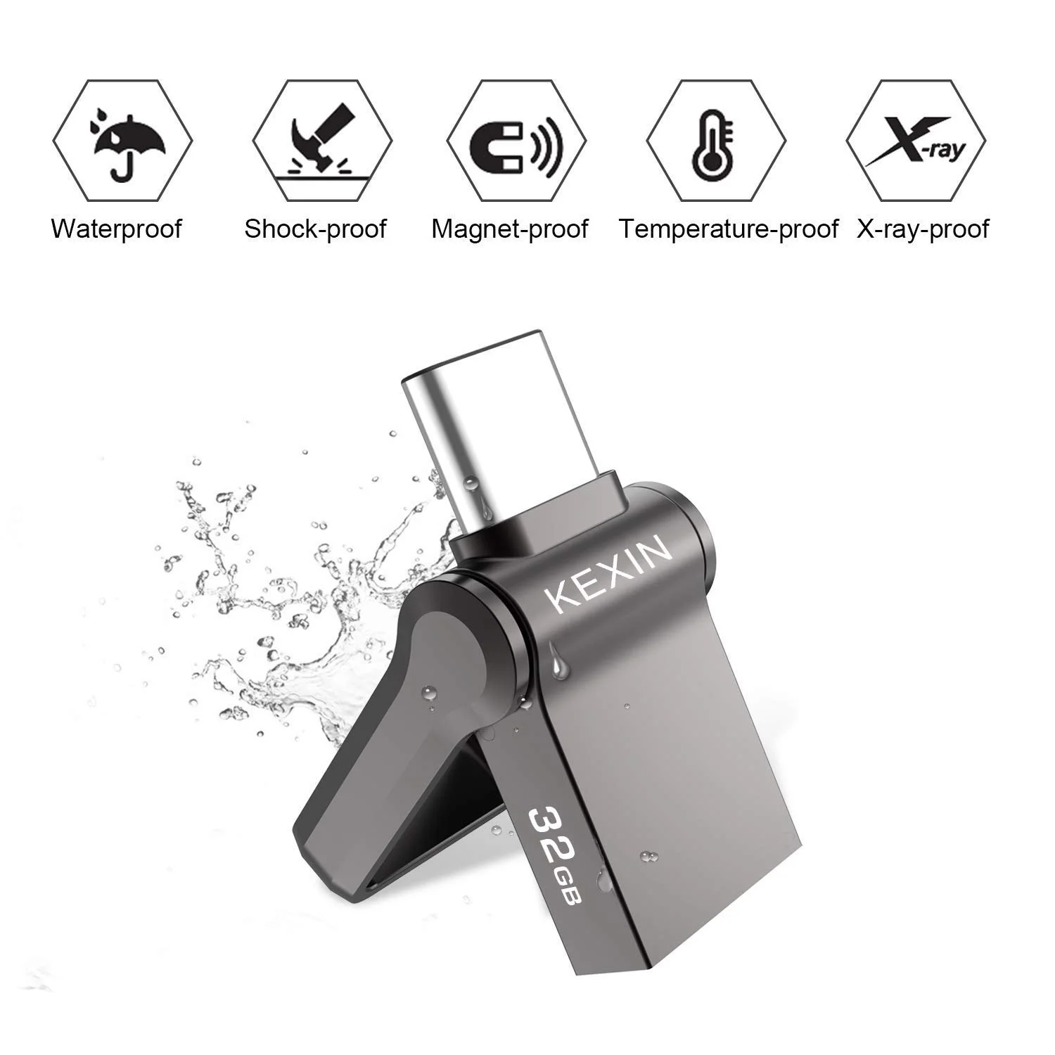 USB-флеш-накопитель KEXIN OTG 64 ГБ USB 3.0 Type C, фото №6 USB-флеш-накопитель KEXIN OTG 64 ГБ USB 3.0 Type C, фото №6