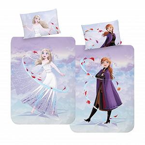 Постільна білизна Дитяча MTOnlinehandel Anna & Elsa 100 x 135 см, 1 наволочка 40 x 60 см + 1 підковдра 100 x 135 см (Крижане серце) - Фото 1