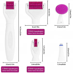 Ролер Derma LOPHE 6-в-1 Мікроголковий для тіла та обличчя для догляду за шкірою synthetic.ua - Фото 1