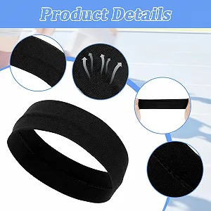 Набор из 3 черных повязок для волос. synthetic.ua - Фото 1