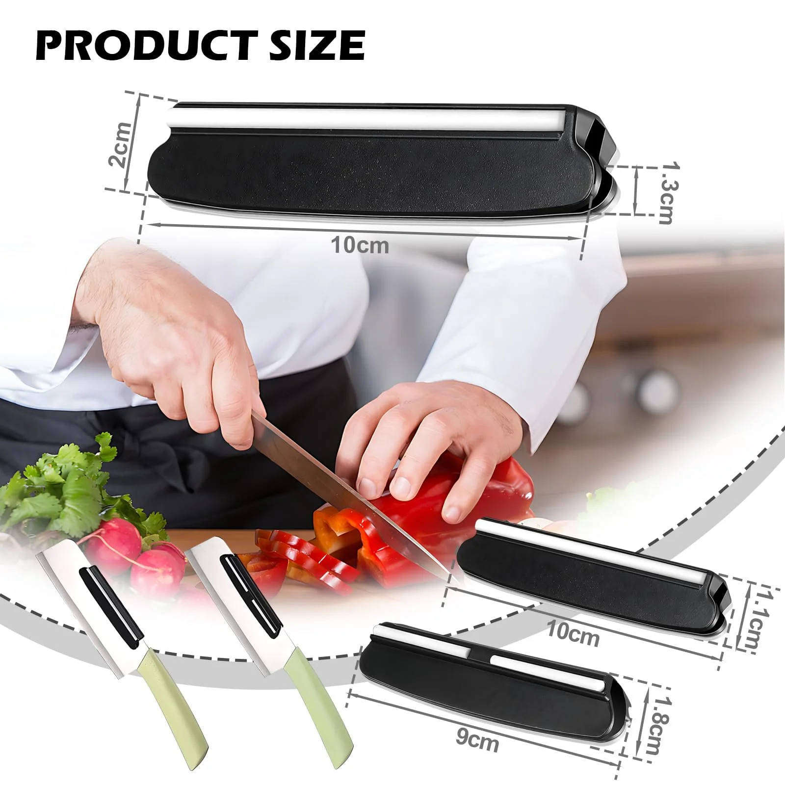 Набір тримачів кута заточування 15 градусів 2 шт. Чорний, фото №2