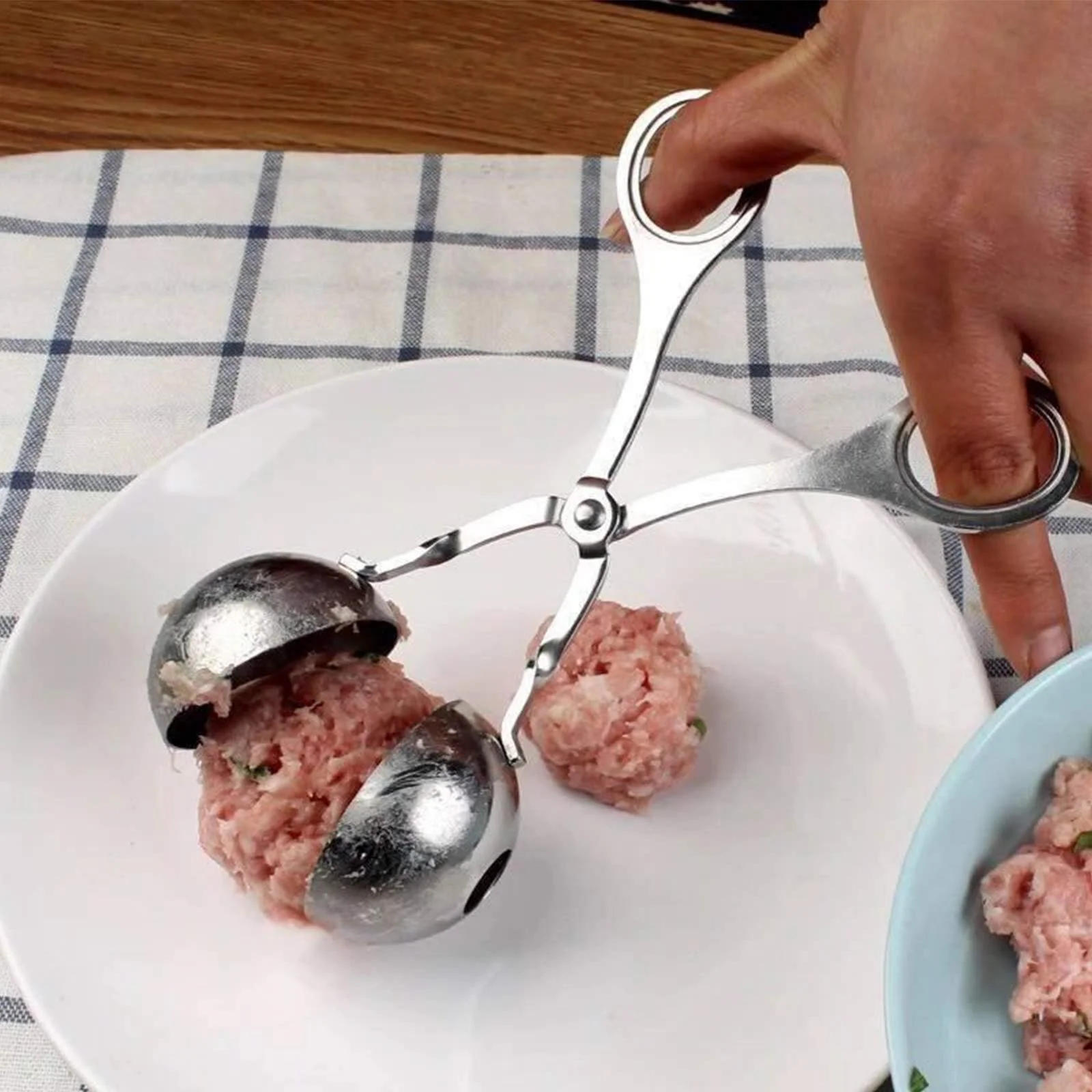 Набор ложек для тефтелей Meat Baller 304 Stainless Steel 2 шт. нержавеющая сталь, фото №5 Набор ложек для тефтелей Meat Baller 304 Stainless Steel 2 шт. нержавеющая сталь, фото №5