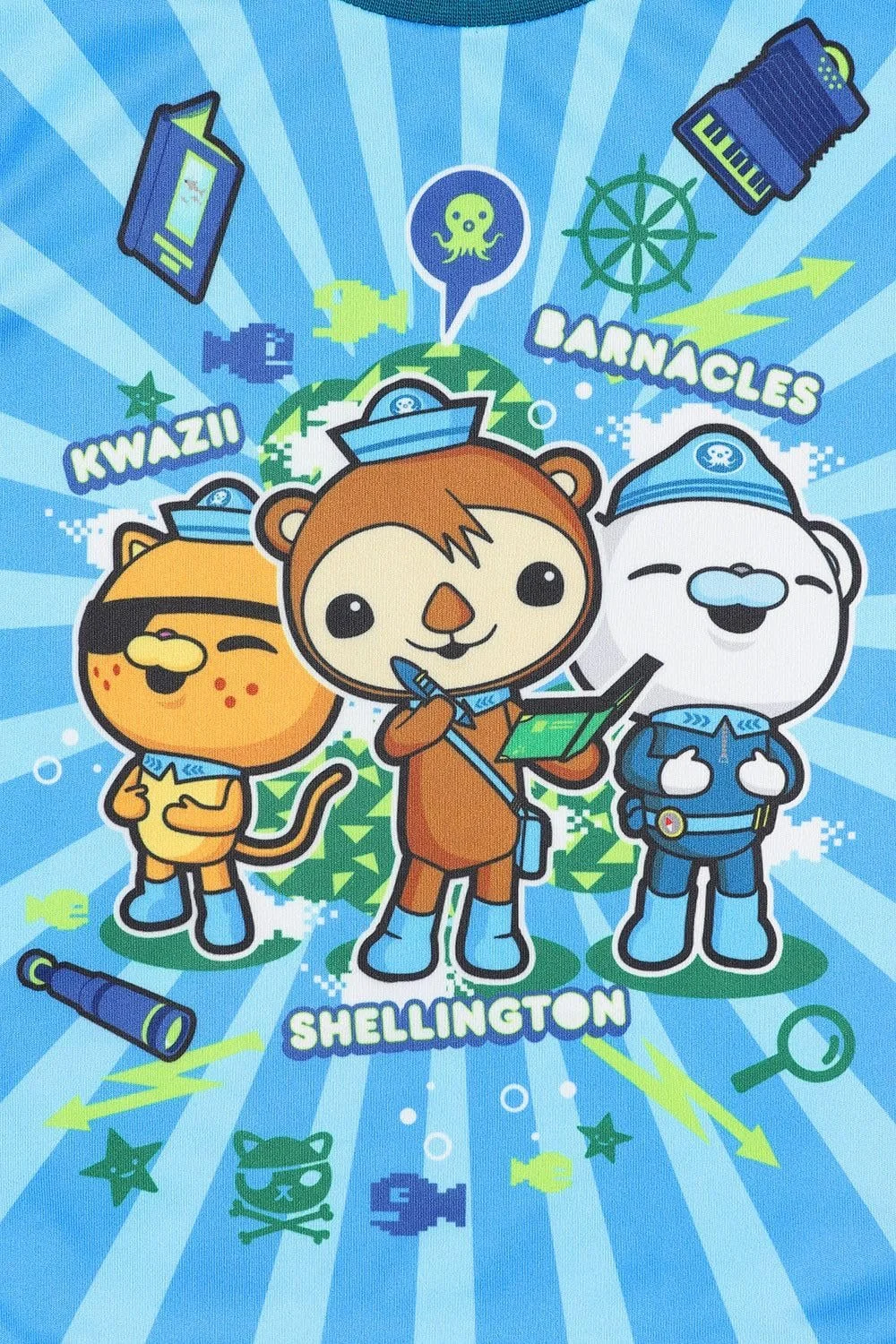 Комплект піжами Octonauts для хлопчиків, фото №3