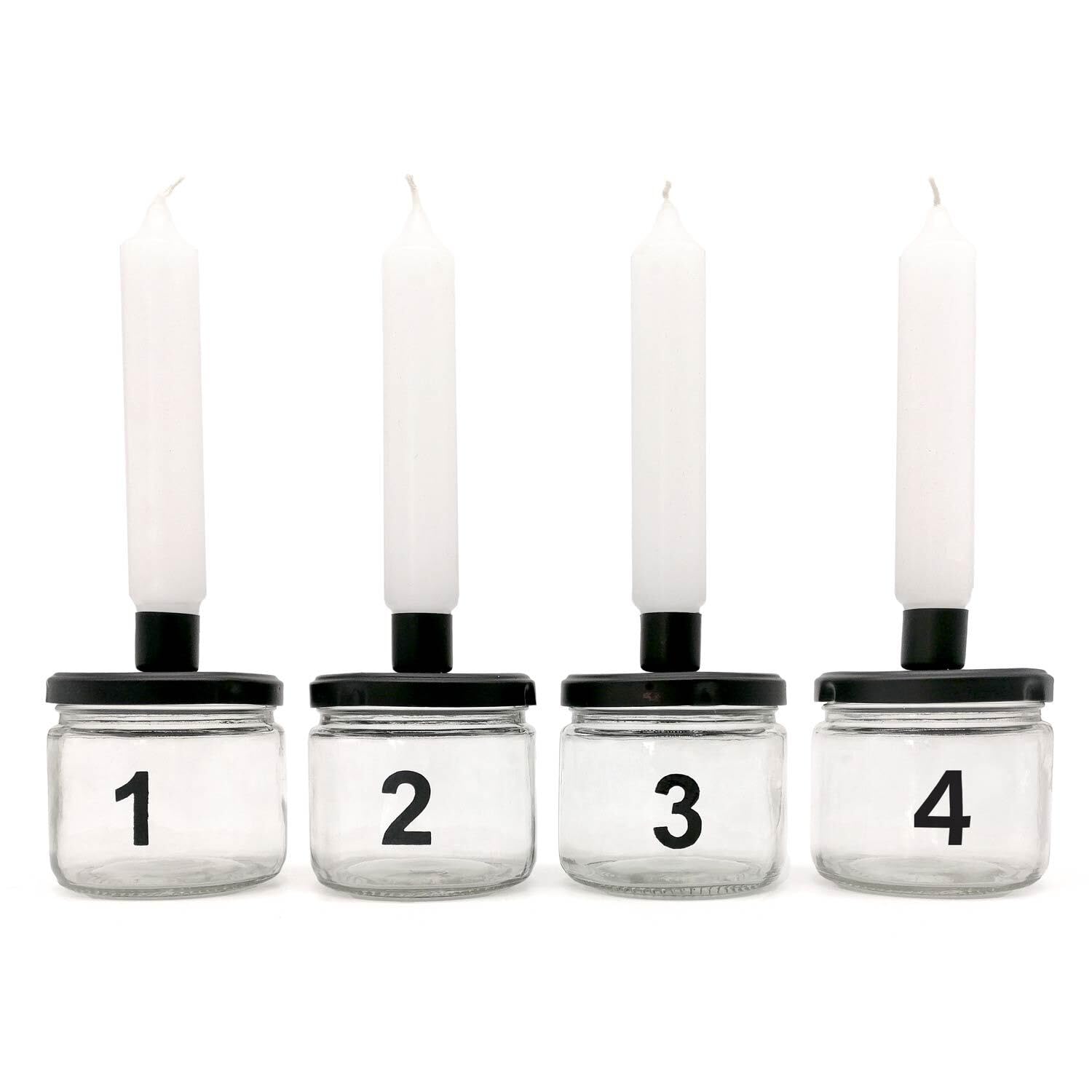 Подсвечник Mea-Living Glass 1-4 Антрацит Набор из 4 шт., фото №2 Подсвечник Mea-Living Glass 1-4 Антрацит Набор из 4 шт., фото №2