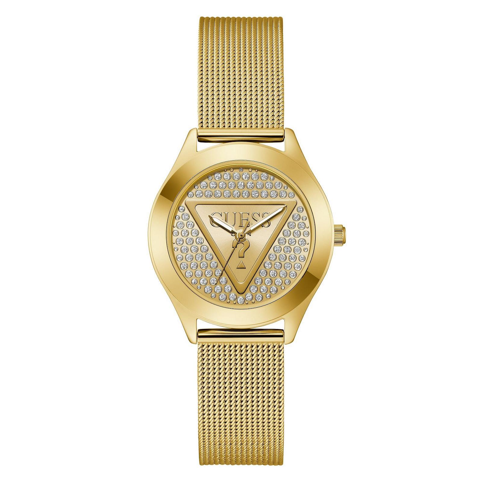 Женские часы GUESS GT Glitz Plaque GW0835L2 Нержавеющая сталь Золотой, Браслет, фото №1