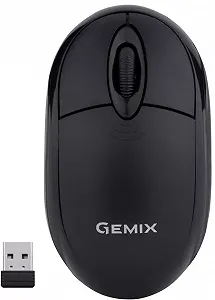 Мишка бездротова Gemix GM185 USB Black - Фото 1