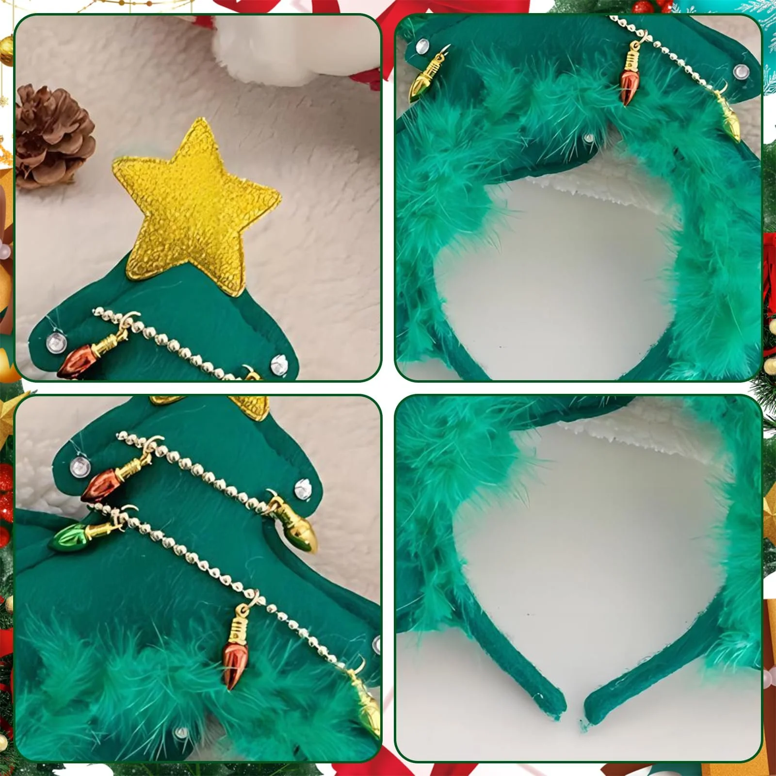 Набор рождественских обручей., фото №4 Набор рождественских обручей., фото №4