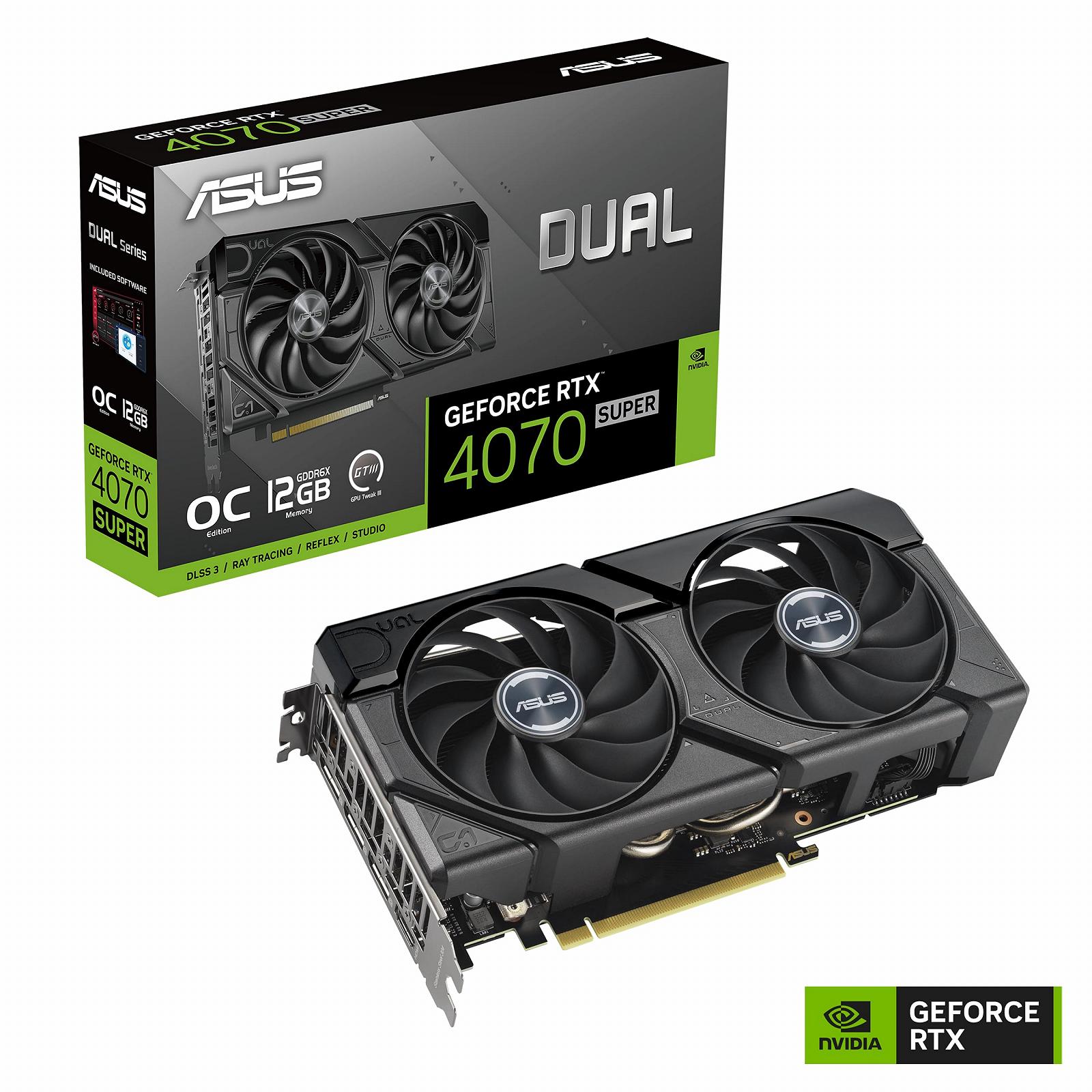 Відеокарта ASUS Dual GeForce RTX 4070 SUPER EVO OC Edition 12GB Gaming, фото №2 Відеокарта ASUS Dual GeForce RTX 4070 SUPER EVO OC Edition 12GB Gaming, фото №2