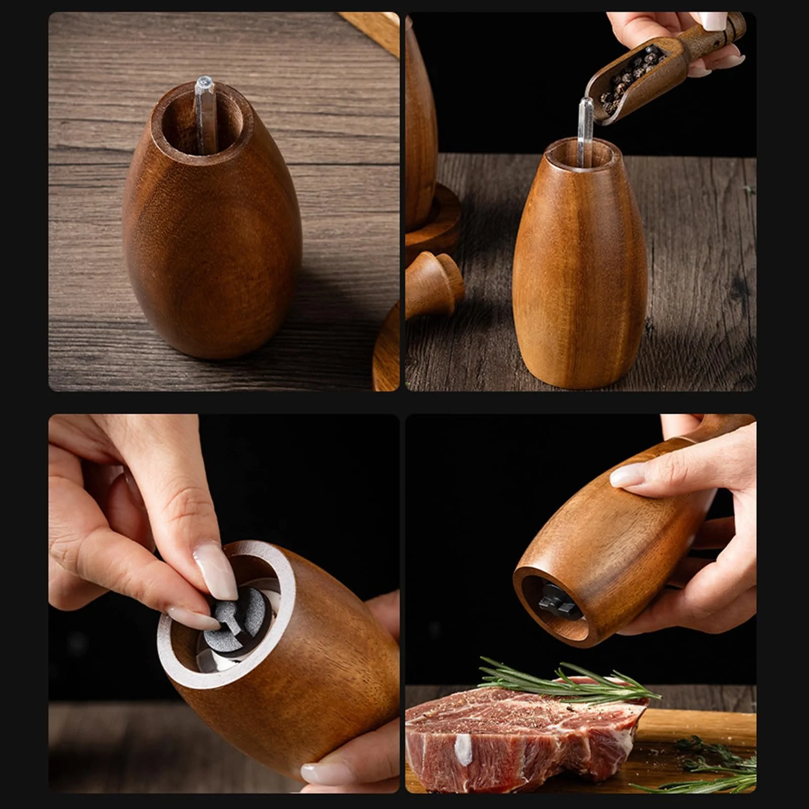 Млин Дерев'яний для спецій Keramik-Mahlwerk Paprika, фото №7