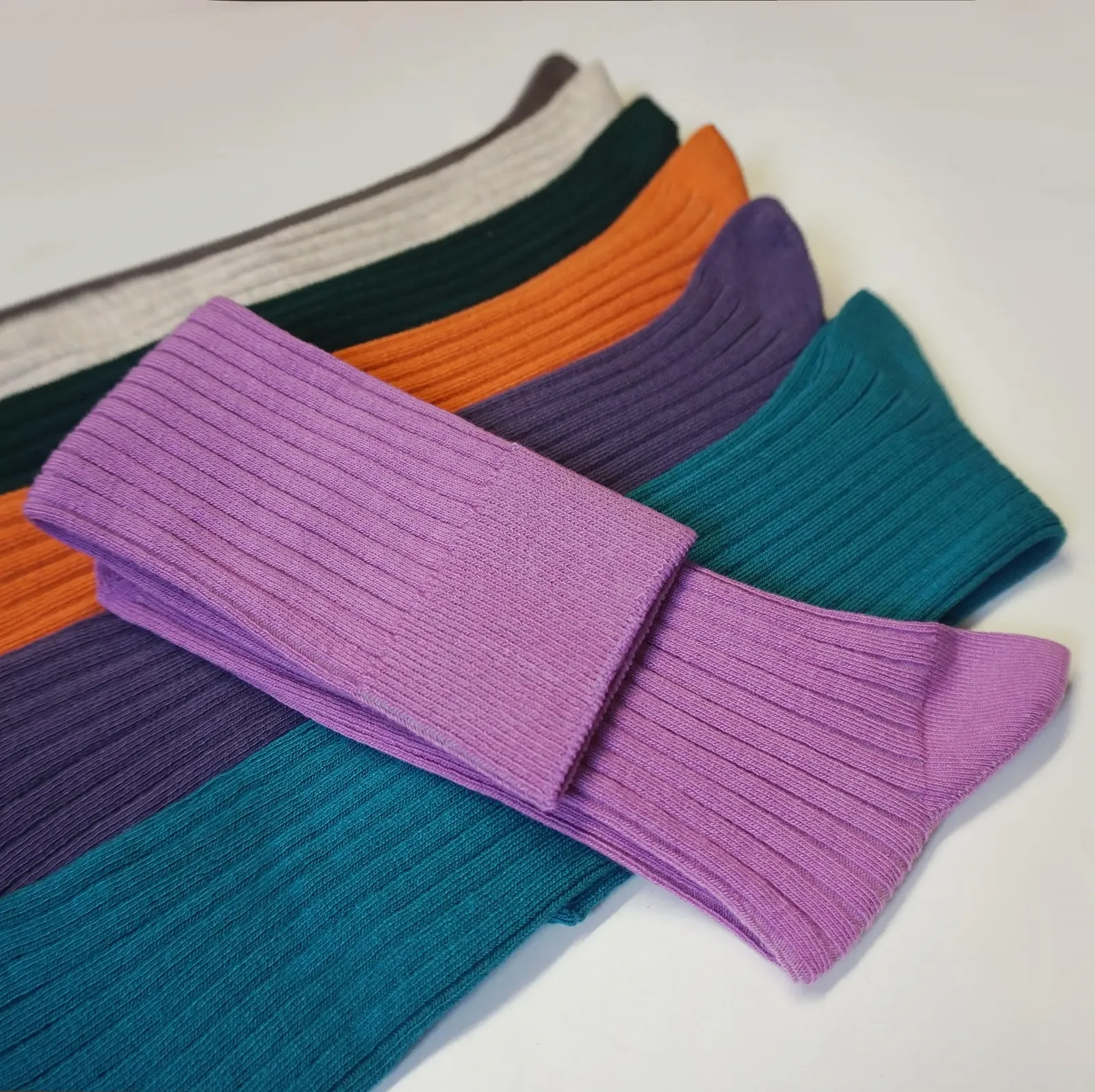 Жіночі гольфи в рубчик Weri Spezials Бавовна Довгі шкарпетки, фото №2 Жіночі гольфи в рубчик Weri Spezials Бавовна Довгі шкарпетки, фото №2